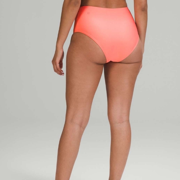 Lululemon Waterside High Waist Skimpy Swim Bikini Bottom Raspberry Creme NWT - Picture 6 of 14